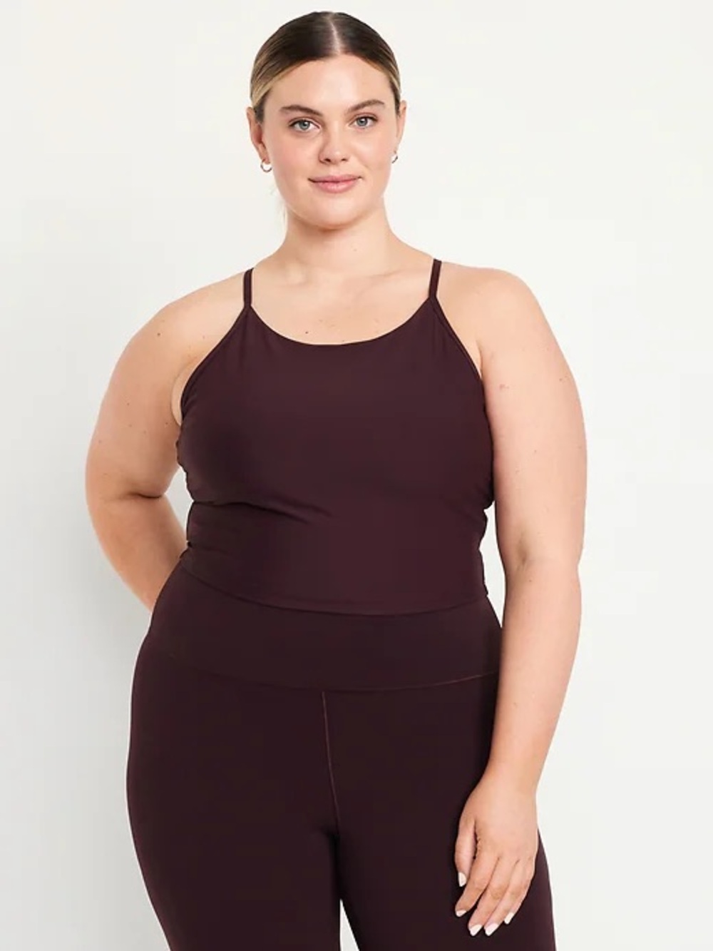 NWT OLD NAVY Active studiosmooth Cropped Cami Tank Sports bra. Size XXL.